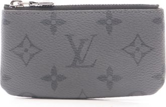 Louis Vuitton Black Gray Pvc Coin Purse/Coin Case (Pre-Owned)