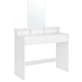 Vasagle Parrucchiere 2 Cassetti E 3 Piccoli Scomparti Con Specchio - H140 Cm