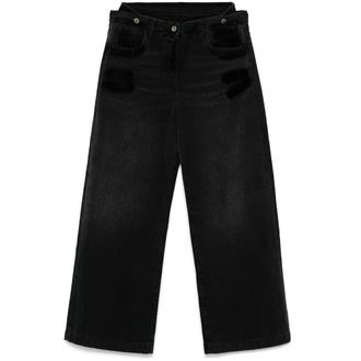 The Attico Layered-waist Jeans