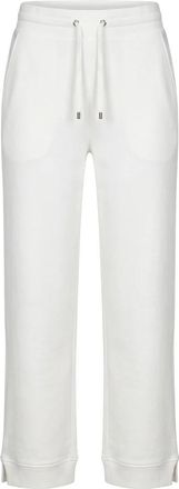 Moorer Elegante broek met elastische tailleband - Dames - Sweatpants - Wit - 3XS - Katoen - Broeken