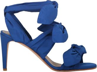 Red Valentino Schoenen, Dames, Blauw, 36 EU, Leer, Elegante Sandal met Hoge Stiletto Hak