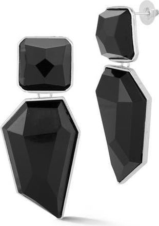 Sphera Milano Large Crystal Drop Earrings in Silver at Nordstrom Rack