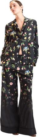 Cynthia Rowley Botanical Noir Pyjamabroek - Dames - Pyjama - Veelkleurig - S - Katoen - Nachtkleding