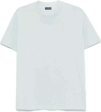 Paul & Shark T-Shirt In Jersey Di Cotone Con Ricamo Tono Su Tono-Uomo