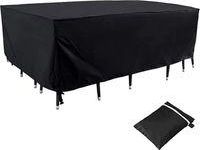 OEM (200x160x70cm) (negro) Funda Resistente Para Sof&aacute; De Exterior, Impermeable, Resistente A La Intemperie, Rectangular, Resistente A La Lluvia, Nieve, Po