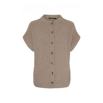 BTF-CPH Cardigans, female, Brown, Size: XL Cashmere med vaskebj&oslash;rns-garn Cardigan