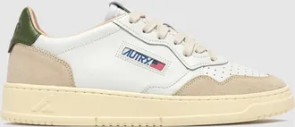 Autry Baskets Homme Medalist Low Leat Suede White Bronzegrn