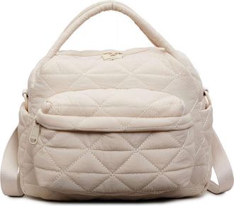 Generic 3-in-1 Quilted Crossbody Bag Womens Elegant Solid Color Shoulder Bag Zipper Crossbody Bags Soft Handle Handbag Purse (Beige)