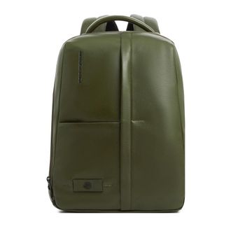 Piquadro Backpacks, male, Green, Size: ONE SIZE Expandable laptop backpack 14