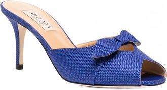 Arteana Womens Varenna 75 Peep Toe Slide In Blue