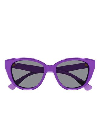 Gucci cat-eye full-rim sunglasses - women - Acetate - 54 - Purple