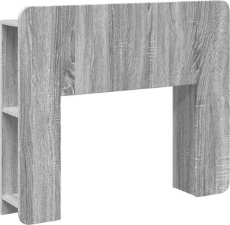 vidaXL Cabecero Con Armario Gris Sonoma Madera De Ingenier&iacute;a Vidaxl