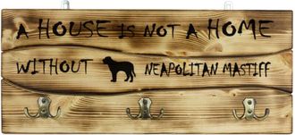 OEM Mast&iacute;n Napolitano, Mast&iacute;n Napolitano, Mastino Napoletano - Percha Con Perro, Expositor De Medallas, Decoraci&oacute;n Del Hogar De Art-dog