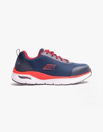 Skechers Mens Skechers Work 200086EC ARCH FIT SR - RINGSTAP Mens Safety Trainers Navy/Red - Blue - Size: 7.5