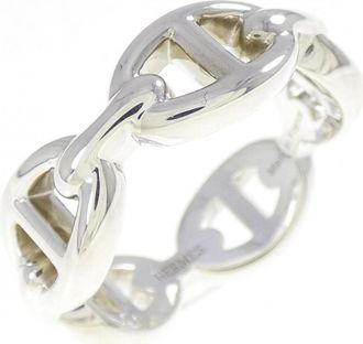 Herm&egrave;s Silver Silver 925 Band Ring (Pre-Owned)