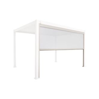 Sweeek Estor lateral enrollable de aluminio y textileno para p&eacute;rgola
