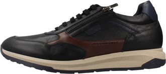 Fluchos Schoenen, Heren, Zwart, 43 EU, Leer, Karter Sneaker