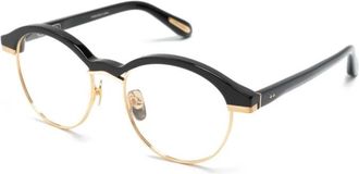 Linda Farrow Zwarte Optische Frame met Originele Hoes - unisex - Brillen - Zwart - 52 MM - Accessoires