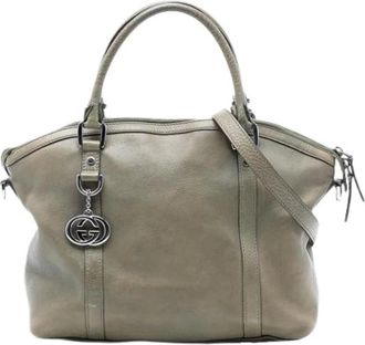 Gucci Pre-owned Handbags, female, Brown, Size: ONE SIZE Pre-owned Leather Handbag