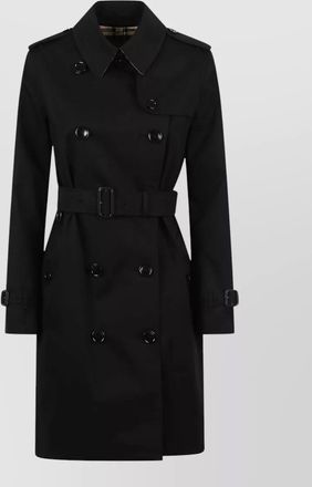 Burberry kensington trench coat buckle cuffs epaulettes