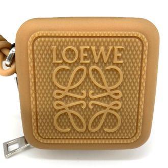 Loewe Brown Rubber Coin Purse/Coin Case (Pre-Owned)