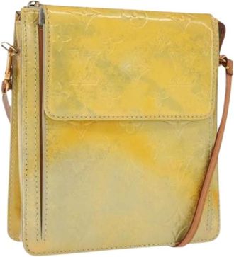 Louis Vuitton Pre-owned Accessory Pouch - Dames - Vintage Schoudertas - Geel - ONE Size - Leer - Vintage