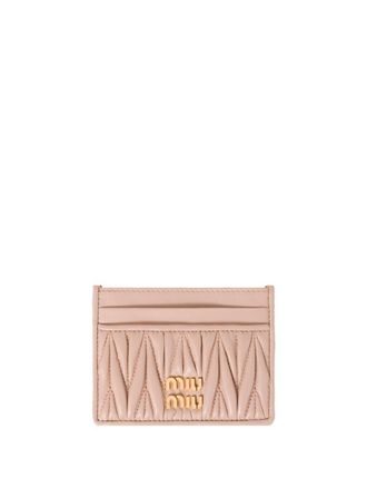 Miu Miu Matelass&eacute; Nappa Leather Card Holder Accessories