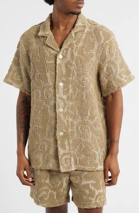 OAS Sunero Camp Shirt in Beige at Nordstrom, Size Xx-Large