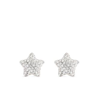 Marc Jacobs Ster Pave Stud Oorbellen - Dames - Oorbellen - Grijs - ONE Size - Accessoires