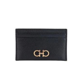 Ferragamo Wallets & Cardholders, female, Black, Size: ONE SIZE Gancini Card Holder
