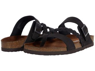 White Mountain Hazy Womens Shoes Black/Nubuck : 10 M, Leather