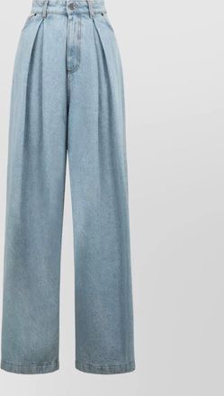 Giuseppe Di Morabito high-rise pleated wide-leg jeans