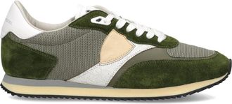 Philippe Model Blville - Heren - Sneakers - Groen - 45 EU - Katoen - Schoenen