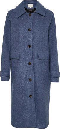 Kaffe KAannelise Cappotto - - Coats - Donna - Blu - L