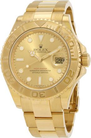 Rolex Yacht-Master Champagne Automatic 18kt Yellow Gold Mens Watch16628CSO