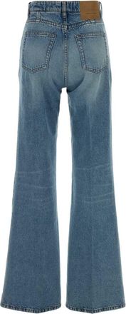 Ami Womens Denim Jeans Bleuused Exterior: Cotton