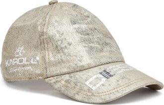 Diesel Baseball cap in metallic denim - Caps - Woman - Gold