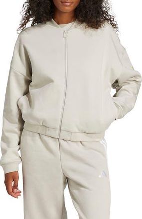 adidas Fleece Bomber Jacket in Wonder Alumina at Nordstrom Rack, Size X-Large