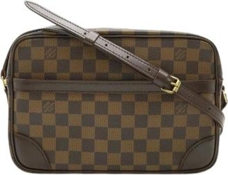 Louis Vuitton Pre-owned Cross Body Bags, female, Brown, Size: ONE SIZE Pre-owned Canvas Cross Body Bag
