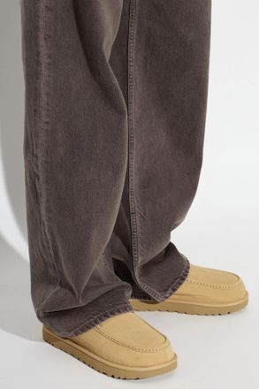 UGG Suede Shoes Goldenstar Evelina Clog, Womens, Beige