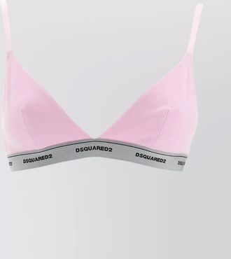 Dsquared2 logo bralette with thin shoulder straps