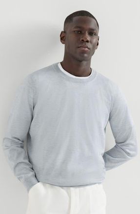 Brunello Cucinelli Lightweight sweater in Pale Blue at Nordstrom, Size 46 It