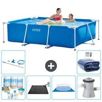 Intex Piscina Con Estructura Rectangular - 220x150x60 Cm - 7-piezas S20011