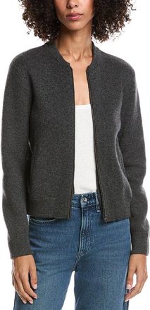Forté Cashmere Zip Bomber Cardi
