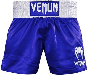 OEM Pantalones Cortos Cl&aacute;sicos Venum Muay Thai, Color Azul, Talla M