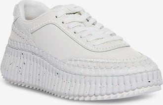 Chlo&eacute; Niedrige Glatt- und Wildledersneakers Nama