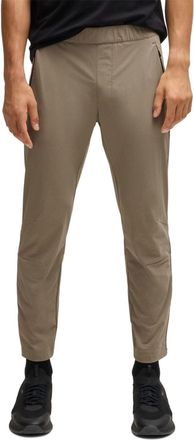 HUGO BOSS Mens Basin Tapered Fit Trousers in Green - Size 32W/32L