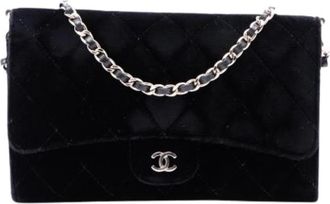 Chanel Pre-owned Wallet on Chain - Dames - Vintage Schoudertas - Zwart - ONE Size - Leer - Vintage