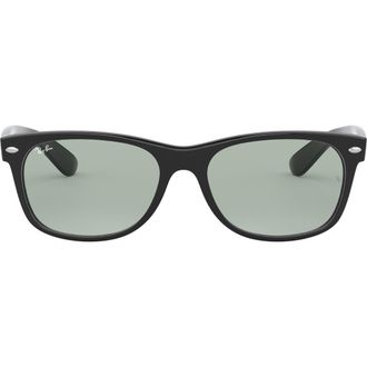 Ray-Ban New Wayfarer 55mm Rectangular Sunglasses in Black/light Grey at Nordstrom