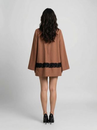 Dolce & Gabbana Lace-Trimmed Dress - Brown